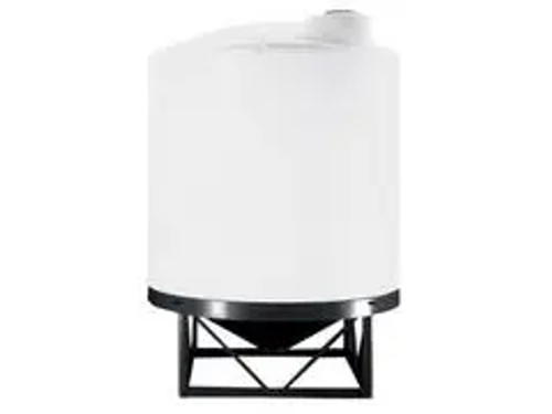 Norwesco 1000 Gallon 45 Degree Plastic Cone Bottom Tank in White Norwesco 1000 Gallon 45 Degree Plastic Cone Bottom Tank in White