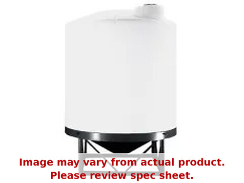 Norwesco 1000 Gallon 45 Degree Plastic Cone Bottom Tank in White