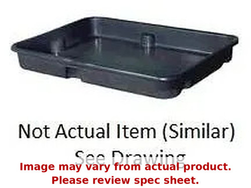 Norwesco 140 Gallon Plastic Containment Tray in Black