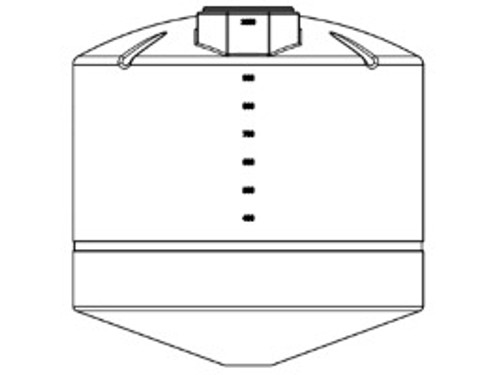 Norwesco 1050 Gallon 20° Plastic Cone Bottom Tank in White Norwesco 1050 Gallon 20° Plastic Cone Bottom Tank in White