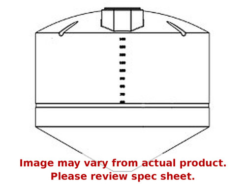 Norwesco 1600 Gallon 30° Plastic Vertical Cone Bottom Tank in White
