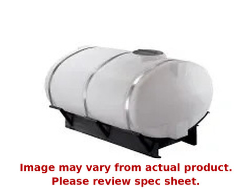 Norwesco - 500 Gallon Horizontal Elliptical Cradle Tank in white