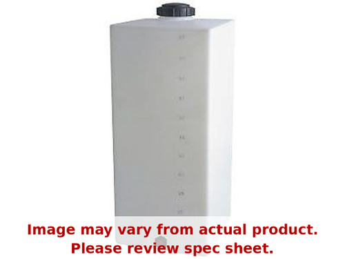 Norwesco 35 Gallon Plastic Portable Flat Bottom Utility Tank in White