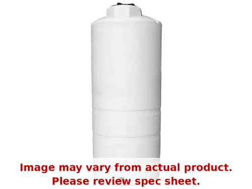 Norwesco 1050 Gallon Plastic Vertical Liquid Storage Tank in White