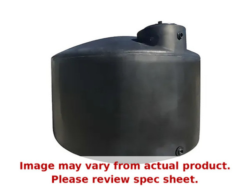 Norwesco 1000 Gallon Plastic Vertical Water Storage Tank in Black