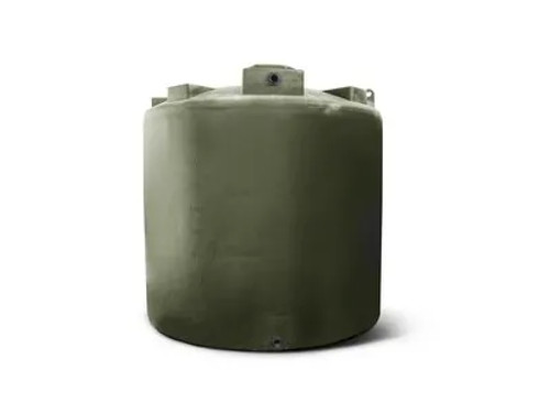 Norwesco 2500 Gallon Plastic Vertical Water Storage Tank in Green