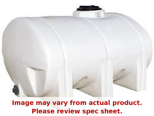 Norwesco 1035 Gallon Plastic Elliptical Leg Tank in White
