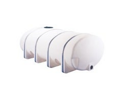 Norwesco 1335 Gallon Plastic Elliptical Leg Tank in White