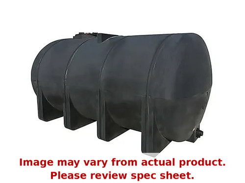 Norwesco 3250 Gallon Heavy Duty Black Horizontal Elliptical Leg Tank