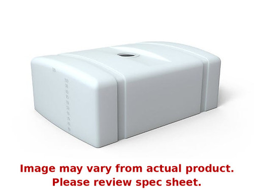 Norwesco 200 Gallon Above Ground Low Profile Septic Job Shack Holding Tank in White
