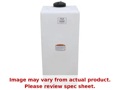 Norwesco 55 Gallon Plastic Portable Flat Bottom Utility Tank in White