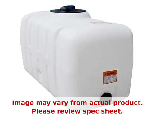 Norwesco 100 Gallon Plastic Portable Flat Bottom Utility Tank in White
