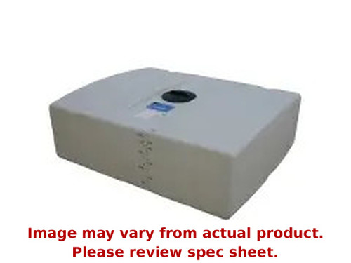 Norwesco 110 Gallon Plastic Portable Flat Bottom Utility Tank in White