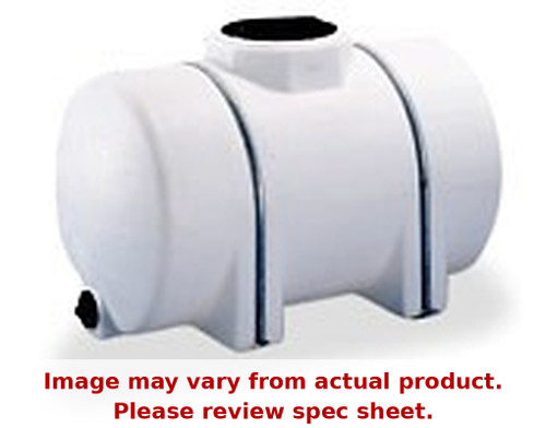 Norwesco 35 Gallon Plastic Horizontal Leg Tank in White