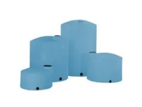 Norwesco 1700 Gallon Plastic Vertical Liquid Storage Tank - Blue