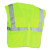 ANSI Class 2 Four Pocket Zipper Safety Vest, Polyester Mesh, 4X-Large, Hi-Viz Lime Yellow