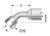 B-0606-FJ45 - 3/8 Hose x 3/8 JIC Female 45 Degree Crimp Fitting
