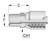 B-0608-MNPT - Kuriyama 3/8 Hose x 1/2 NPT Male Crimp Fitting