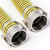 2" EPDM Yellow & Black Hose Assembly, 25 ft — Choose Camlock Fittings