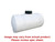 Norwesco 20 Gallon Plastic Applicator Saddle Tank in White