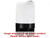 Norwesco 500 Gallon 30 Degree Plastic Cone Bottom Tank with Poly Stand in White