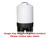 Norwesco 500 Gallon 30 Degree Plastic Cone Bottom Tank with Poly Stand in White