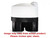 Norwesco 750 Gallon 20 Degree Plastic Cone Bottom Tank with Poly Stand in White