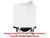 Norwesco 1000 Gallon 45 Degree Plastic Cone Bottom Tank in White