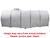 Norwesco 1010 Gallon HDPE Horizontal Drainable Leg Tank in White