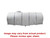 Norwesco 1315 Gallon Plastic Horizontal Leg Tank with Bottom Drain in White