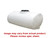 Norwesco 300 Gallon Plastic Horizontal Elliptical Cradle Tank in White