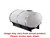 Norwesco 1000 Gallon Plastic Horizontal Elliptical Cradle Tank in White
