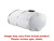 Norwesco 1600 Gallon Plastic Horizontal Elliptical Cradle Tank with Poly Baffle and Fittings in White
