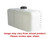 Norwesco 45 Gallon Plastic Portable Flat Bottom Utility Tank in White