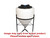 Norwesco 65 Gallon 40 Degree Plastic Cone Bottom Inductor Tank in White