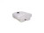 Norwesco 305 Gallon Plastic Pick Up Truck Water Storage Tank with Low Profile Design in White