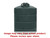 Norwesco 1000 Gallon Plastic Vertical Water Storage Tank in Green