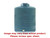 Norwesco 1000 Gallon Plastic Vertical Water Storage Tank in Green