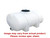 Norwesco 135 Gallon Plastic Elliptical Leg Tank in White