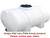 Norwesco 535 Gallon Plastic Elliptical Leg Tank in White