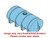 Norwesco 4035 Gallon Heavy Duty Elliptical Leg Tank Light Blue