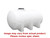 Norwesco 1335 Gallon Plastic Elliptical Leg Tank in White