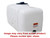 Norwesco 200 Gallon Plastic Portable Flat Bottom Utility Tank in White