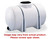 Norwesco 35 Gallon Plastic Horizontal Leg Tank in White