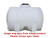 Norwesco 925 Gallon Plastic Horizontal Leg Tank in White
