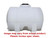 Norwesco 925 Gallon Plastic Horizontal Leg Tank with Sump Bottom in White