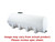Norwesco 1025 Gallon Plastic Horizontal Leg Tank White
