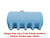 Norwesco 3725 Gallon Heavy Duty Horizontal Leg Tank