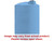 Norwesco 3000 Gallon Plastic Vertical Liquid Storage Tank in Blue