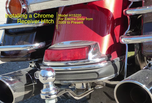 Chrome Hitch Installation for Harley Electra Glide 2009-2013